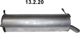 21214 Silencieux arrière — RECORD AMORTISSEUR 613214