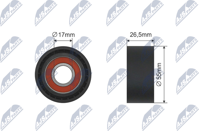 500526 Galet tendeur de courroie accessoire — SNPM 1611426280