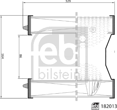 182013 Filtre à air — SOGICA 1.82.013