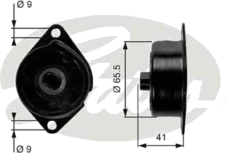 T39091 Galet tendeur de courroie accessoire — SOREA T39091