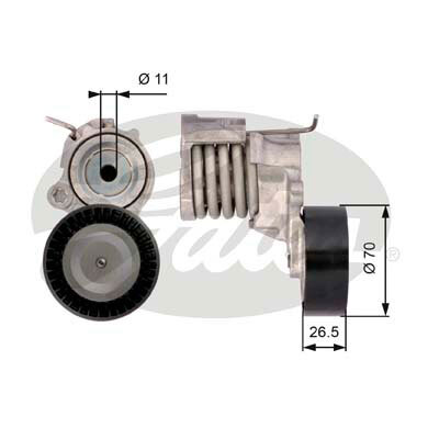 T39115 Galet tendeur de courroie accessoire — SOREA T39115