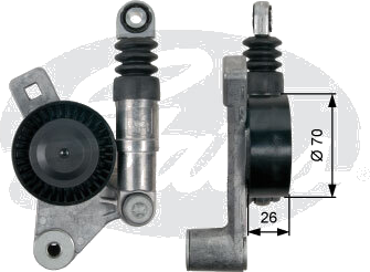 T39132 Galet tendeur de courroie accessoire — SOREA T39132