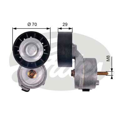 T39139 Galet tendeur de courroie accessoire — SOREA T39139