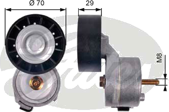 T39139 Galet tendeur de courroie accessoire — SOREA T39139