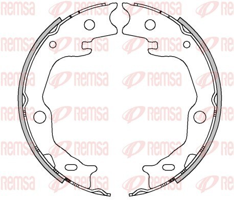 4503.00 Brake Shoe, parking brake — FARBA 450300