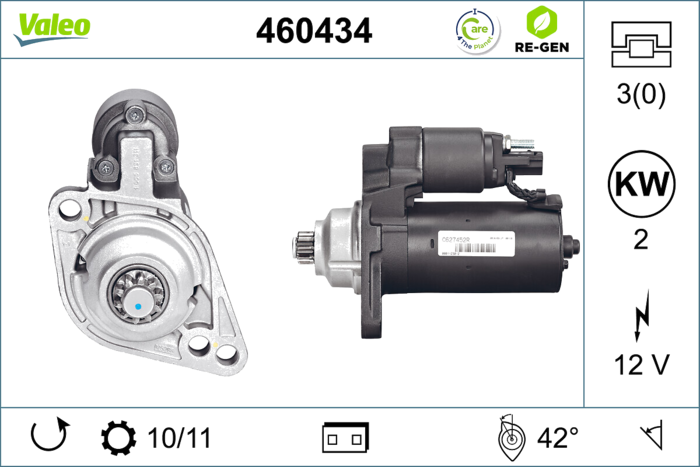 4.60434 Ring Gear, Vilebrequin — FARBA 460434