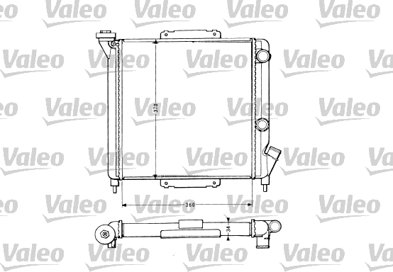 Radiateur, refroidissement du moteur — RENAULT — VALEO 883959