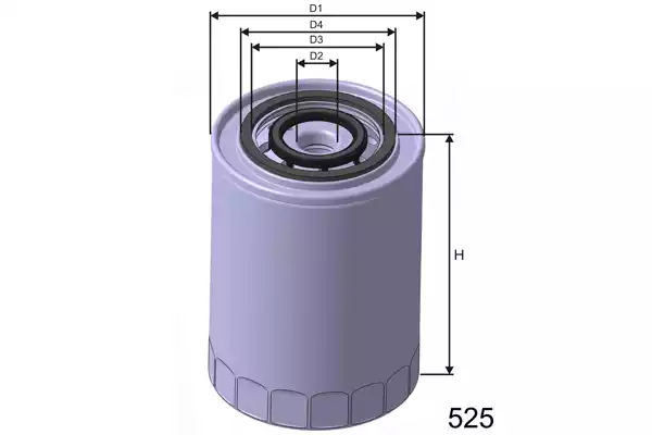 Z303 Filtre à huile — 00000036 Z303